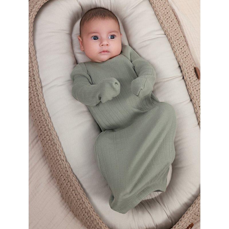 Gerber Baby Neutral Long Sleeve Gowns 3-Pack Sizes Newborn - 0/3 Months