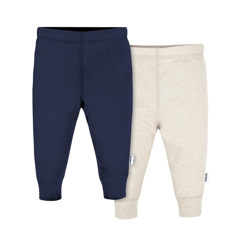 Gerber Gender Neutral Active Pants 2-Pack Sizes 0/3 Months - 12 Months