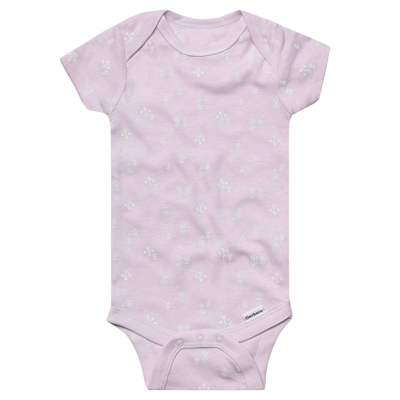 Gerber Gender Neutral Short Sleeve Onesies 6-Pack Sizes Newborn - 18 Months