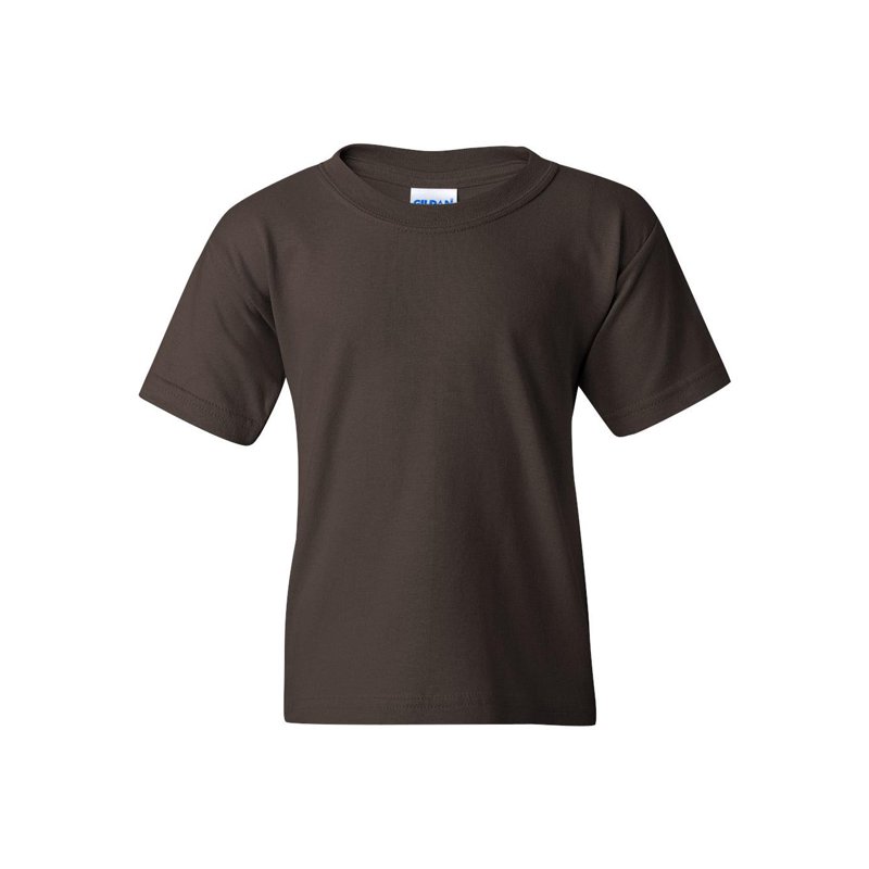 Gildan - Heavy Cotton Youth T-Shirt - 5000B - Dark Chocolate - Size: S