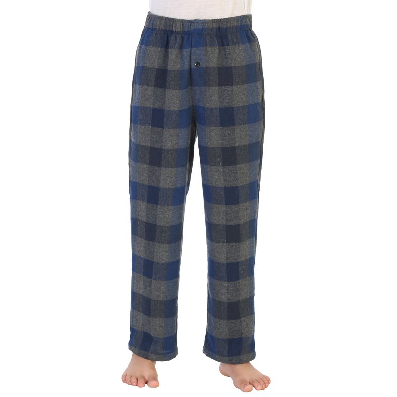 Gioberti Boys Flannel Lounge Pajama Pants - Yarn Dye Brushed with Elastic Waist
