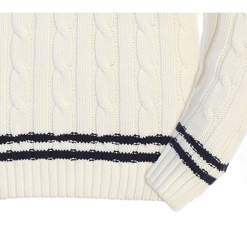Gioberti Kids And Boys 100% Cotton V-Neck Cable Knit Sweater