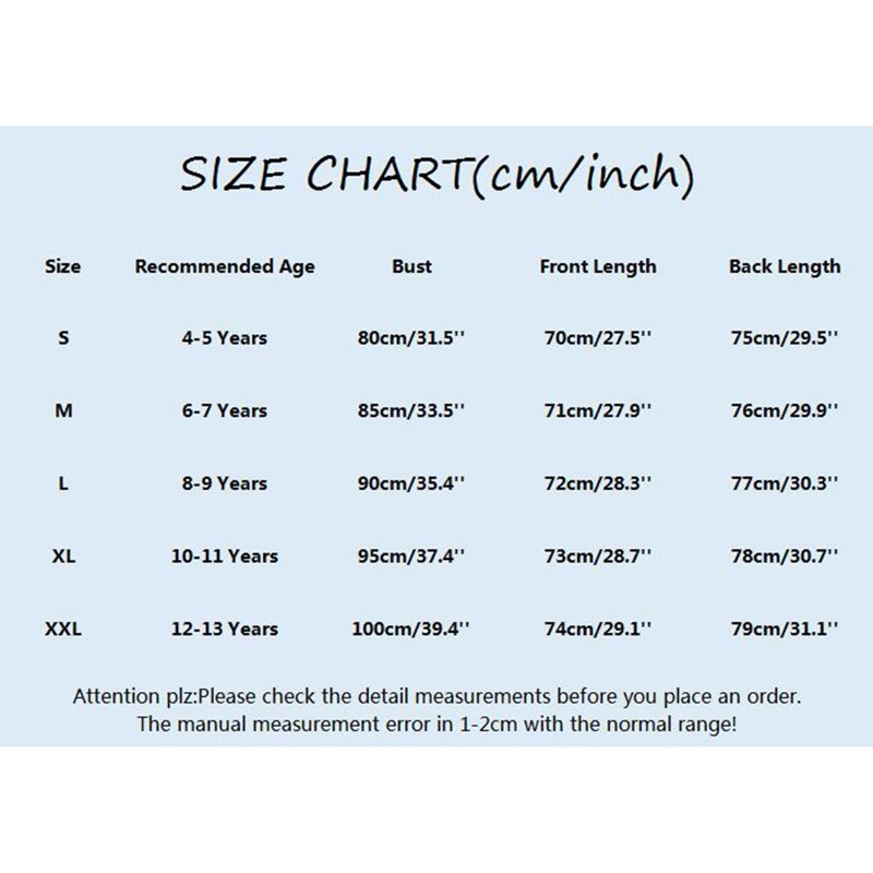 Girls' Chiffon Swimsuit Cover Up - For Beach Pool Vacations Different Ages Sizes Available