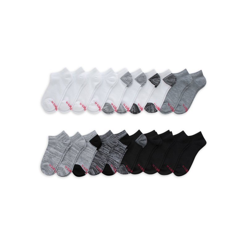 Girls No Show Socks Pack 20 Pairs Stay-Put Low-Cut Girls' Socks