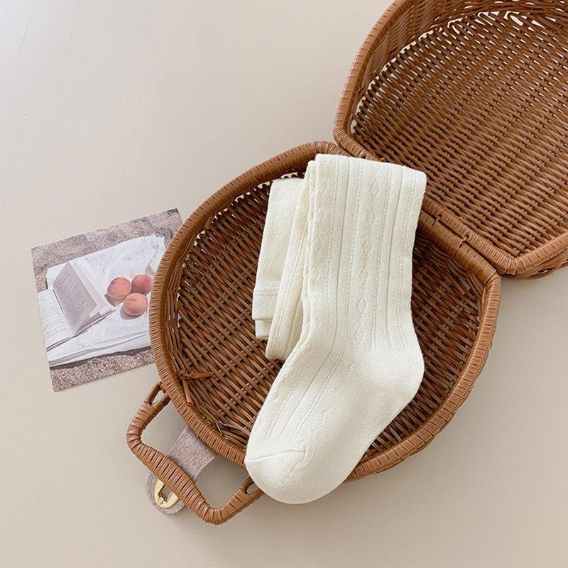 Girls Tights Cotton Crazy Knee High Socks Cable Knit Footed Pantyhose Fuzzy Socks Stockings Toddler Leggings Small