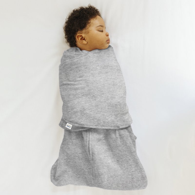 HALO® 100% Cotton SleepSack® Swaddle Heather Gray Unisex Newborn 0-3 Months