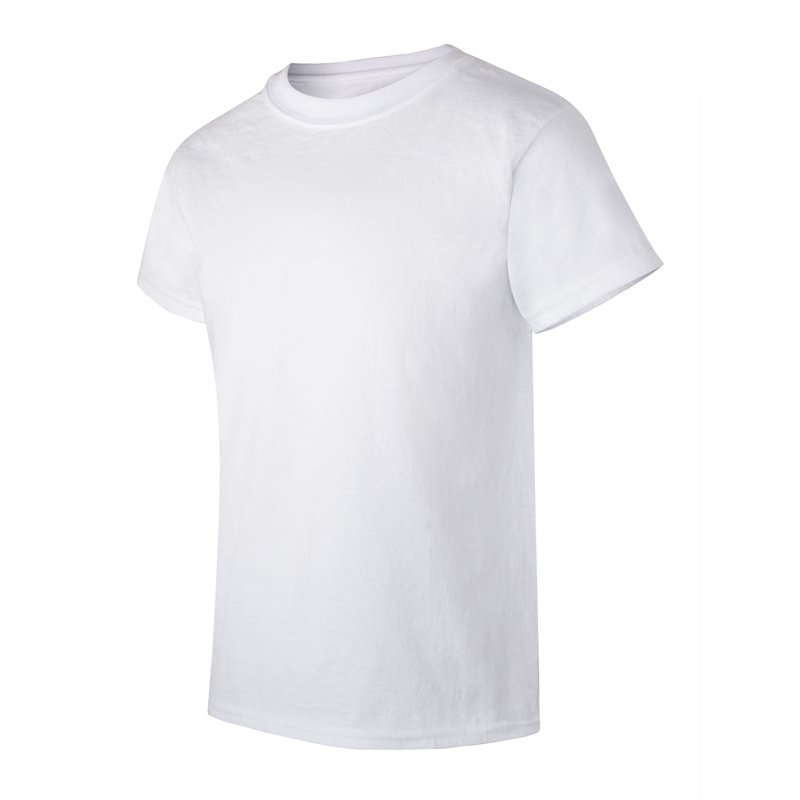 Hanes Boys' White Crew T-Shirt Undershirts 5+1 Bonus Pack