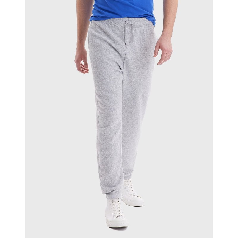 Hanes EcoSmart Men's Fleece Jogger Pants with Pockets 30.5" Light Steel 3XL
