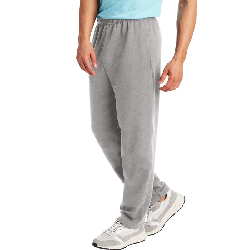 Hanes EcoSmart Men's Fleece Sweatpants With Pockets 30.5" Fatigue Green XL