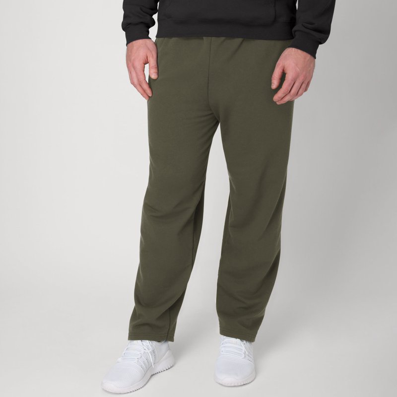 Hanes EcoSmart Men's Fleece Sweatpants with Pockets 30.5" Fatigue Green XL