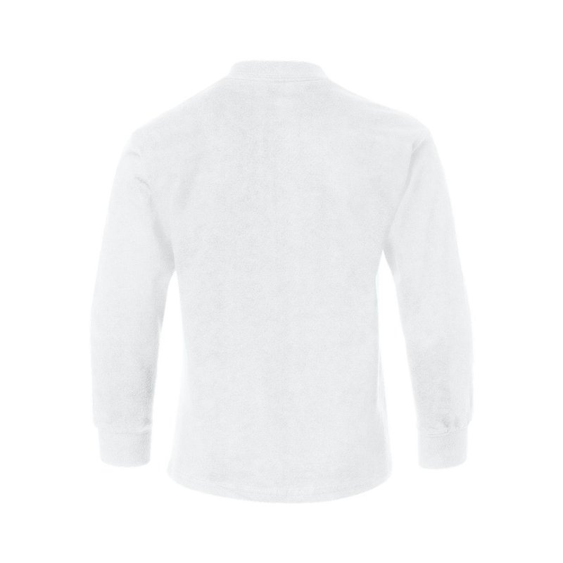 Hanes Youth Authentic ComfortSoft Long-Sleeve T-Shirt White XS