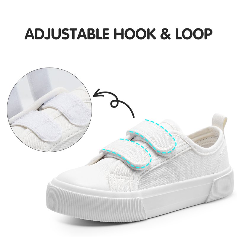 HARVEST LAND Toddler Shoes Boys Girls Slip On Sneakers Cushioned Canvas Dress Shoes For Kids