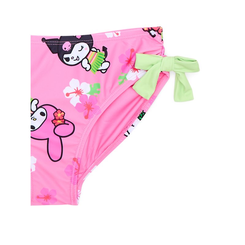 Hello Kitty Girls And Big Girls Long Sleeve Top And Bottoms Swim Set 2-Piece Sizes 4-12