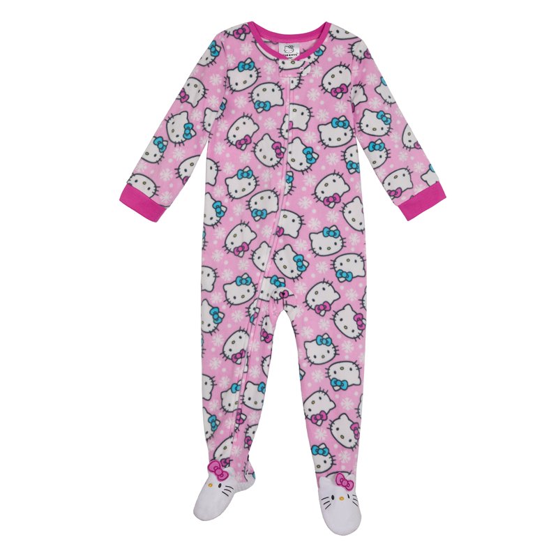 Hello Kitty Toddler One-Piece Footed Blanket Sleeper Sizes 12M-5T