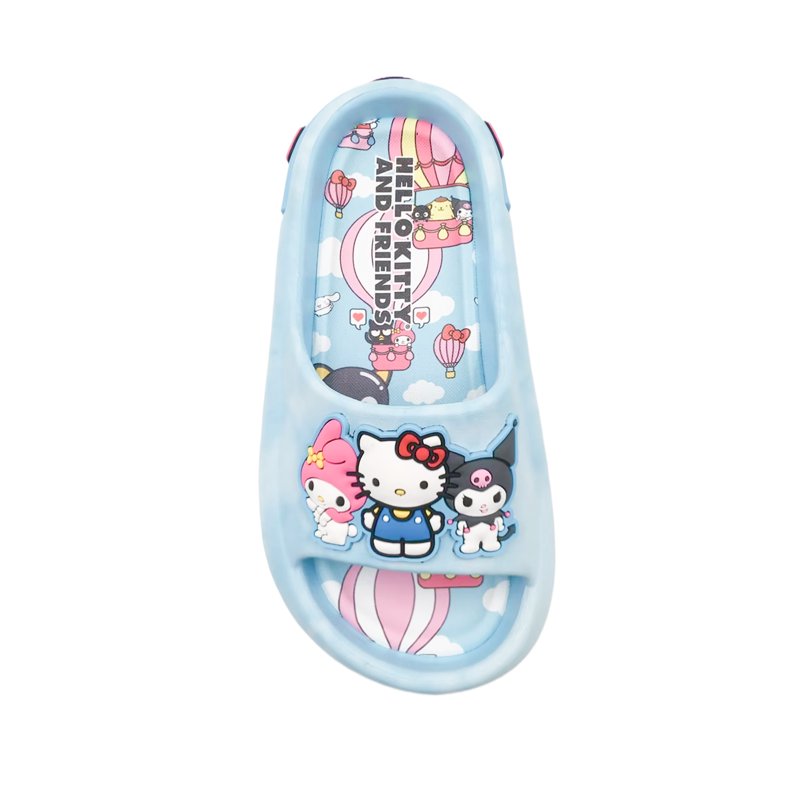 Hello Kitty Youth Girls Light Blue Cloud Comfort Slide