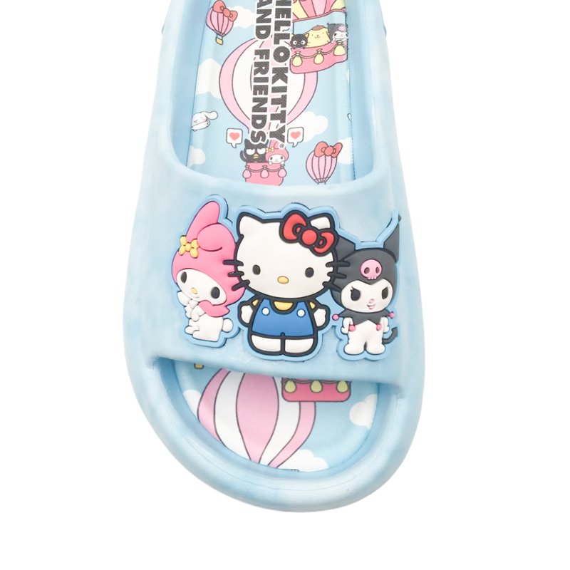 Hello Kitty Youth Girls Light Blue Cloud Comfort Slide