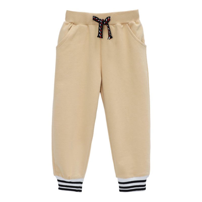 HILEELANG Toddler Boys Jogger Sweatpants 3-Pack 100% Cotton French Terry Pants With Drawstring And Pockets Colors—black Khaki And Navy Sizes 3T