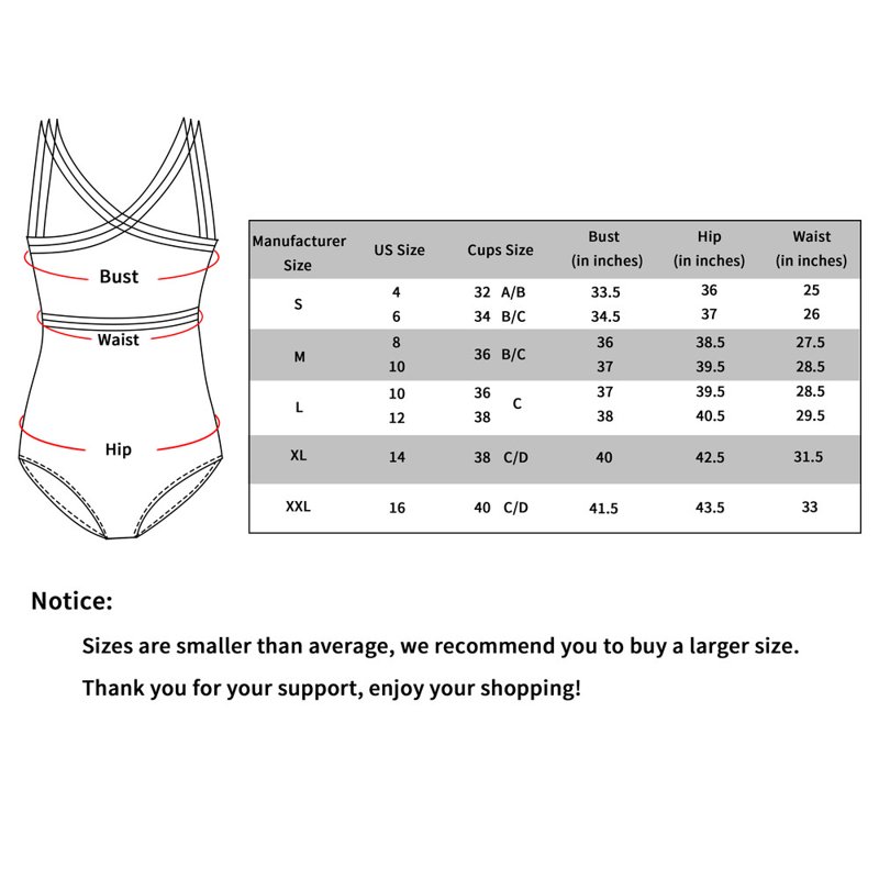 Hilor Womens One Piece Regular Swimsuits Front Crossover Bathing Suits Hollow Swimwear Monokinis
