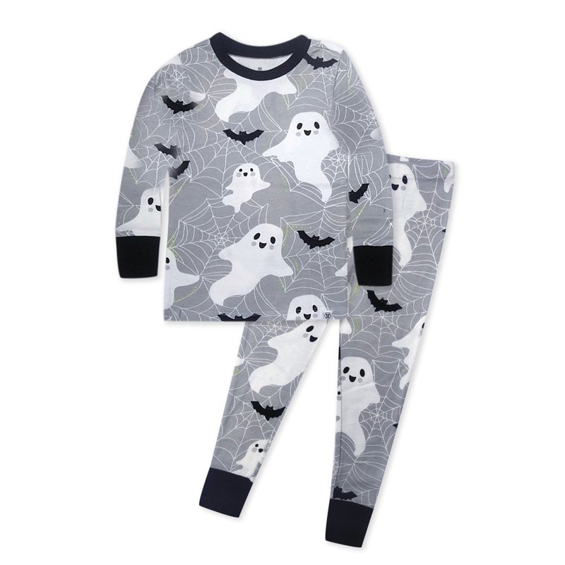 Honest Baby Clothing Organic Cotton Boy or Girl 2-Piece Long Sleeve Halloween Pajama Set 12 Months to 7 Years