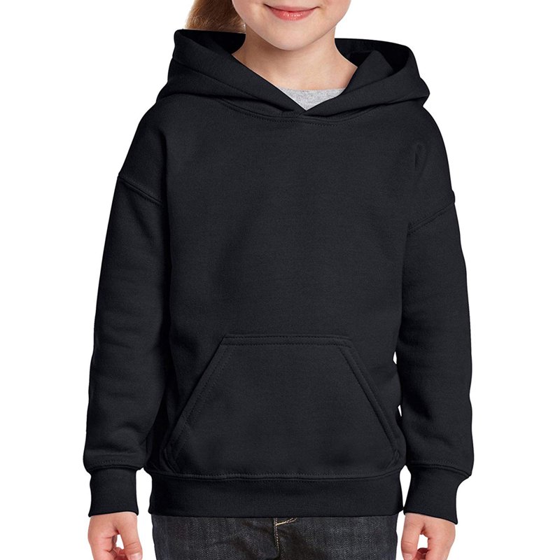 Hoodies For Kids Hoody For Boy Teen Girls Hoody Black Youth Hoodie Kid Pullover Hooded Sweatshirt Size 6-8 10-12 14-16 18-20 - S M L XL - Age 6 To 20 Years Old