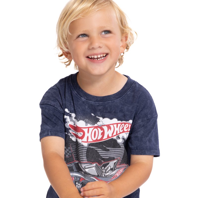 Hot Wheels Toddlers' Graphic Tee With Short Sleeves Sizes 12M-5T