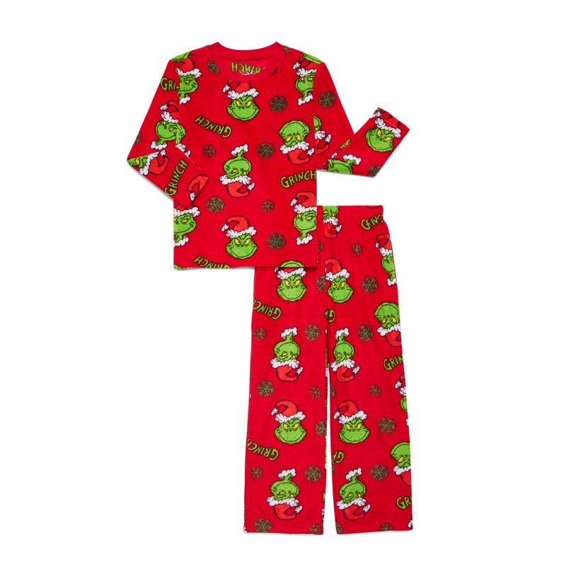 How the Grinch Stole Christmas Boys Long Sleeve Top and Pants Pajama Set 2-Piece Sizes 4-12