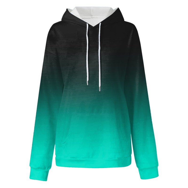 Huesdet Womens Casual Hoodies Crew Neck Long Sleeve Sweatshirts With Pocket Lightweight Pullover Tops(M Mint Green)