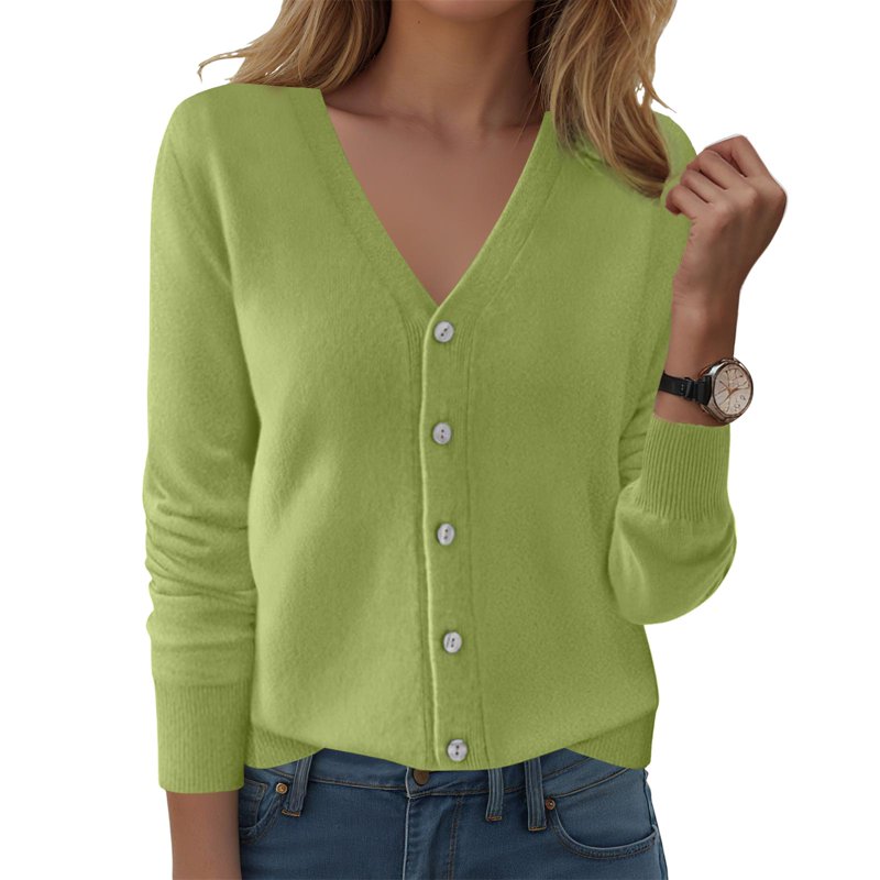 Idosla Cardigan Open Front Button Up Sweaters For Women Long Sleeve Shrug Cheetah Print Top Cropped Jackets (Green M)