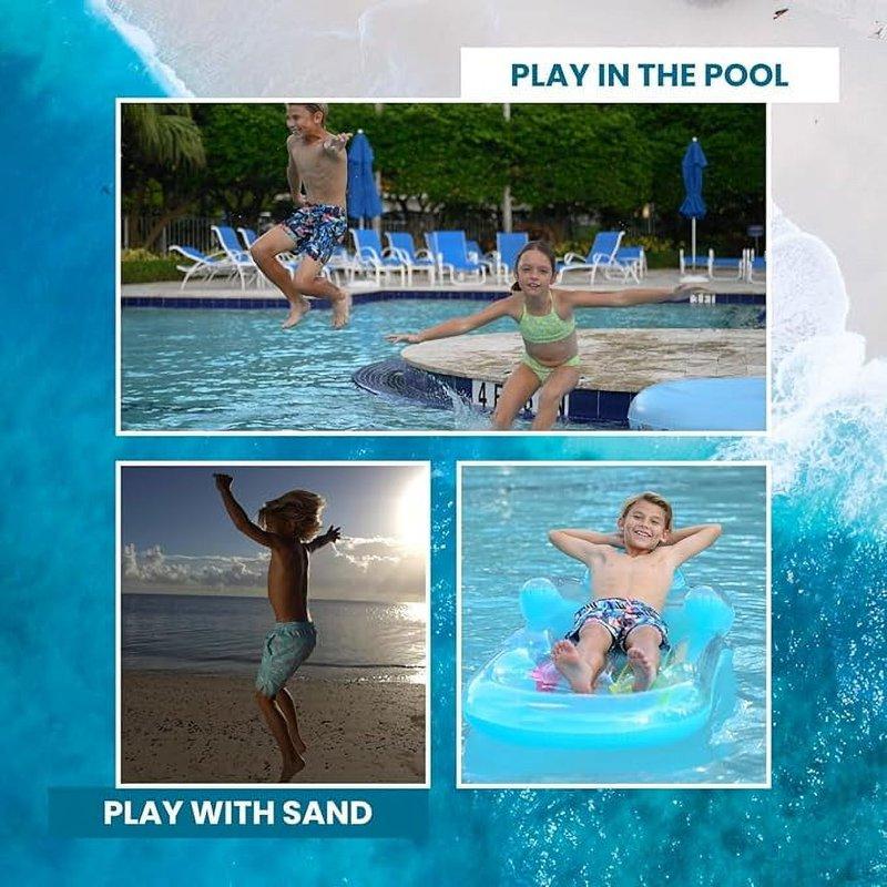 INGEAR Little Boys Quick Dry Beach Board Shorts Kids Swim Trunks UPF 50+ Swimsuit With Pockets