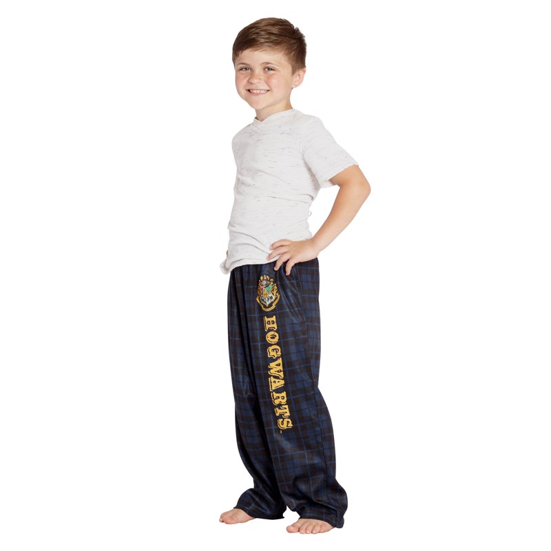 Intimo Harry Potter Boys' Hogwarts Houses Plaid Lounge Sleep Pajama Pants - Gryffindor Slytherin Hufflepuff Ravenclaw
