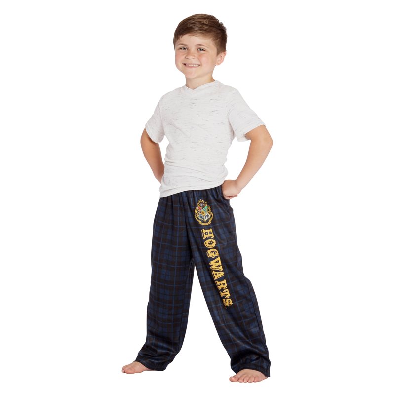 Intimo Harry Potter Boys' Hogwarts Houses Plaid Lounge Sleep Pajama Pants - Gryffindor Slytherin Hufflepuff Ravenclaw