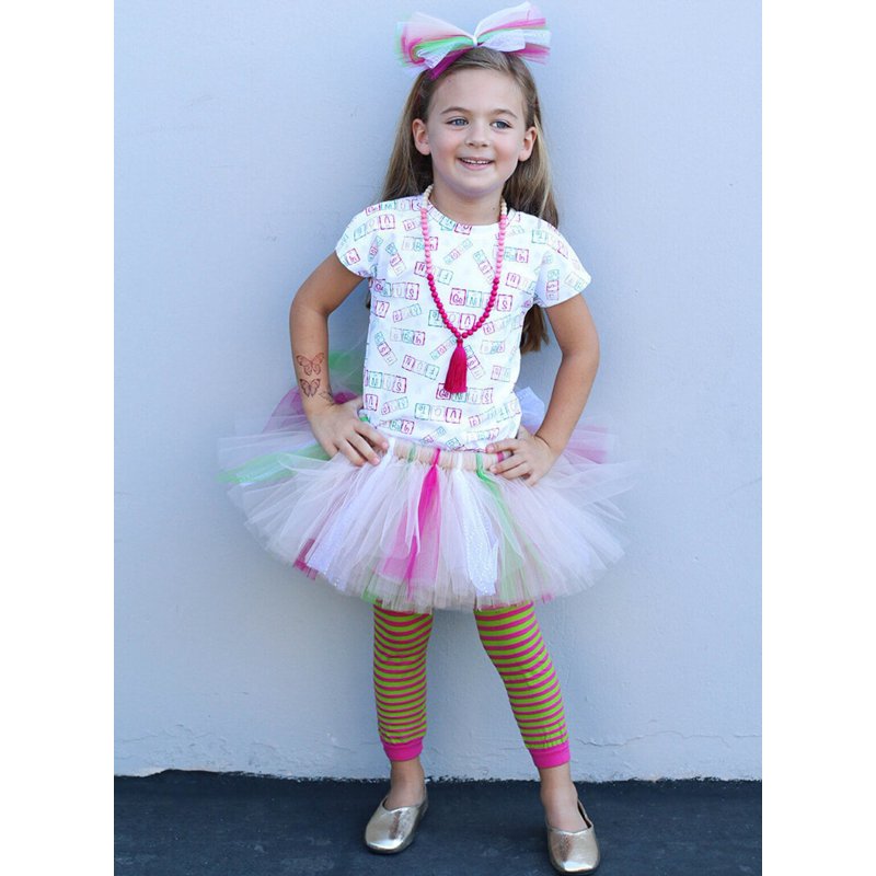 Jefferies Socks Girls Stripe Colorful Legging Tights 1 Pack