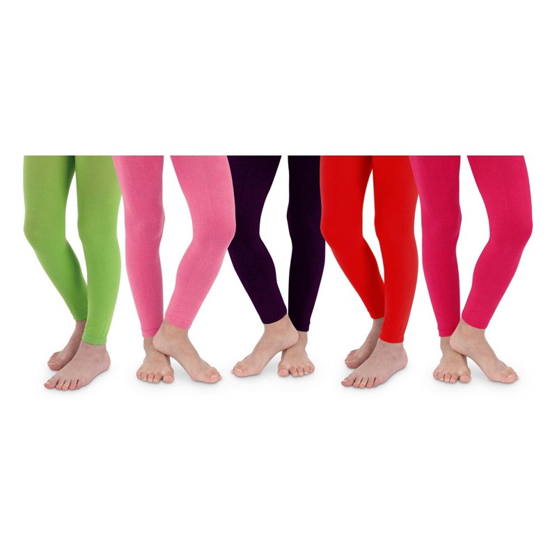 Jefferies Socks Girls Toddler Pima Cotton Footless Legging Tights 1 Pack