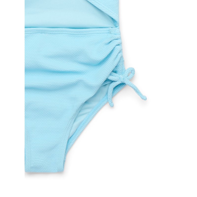 Jessica Simpson Girls Ruched Front Cutout Swimsuit 1-Piece Sizes XS-XL