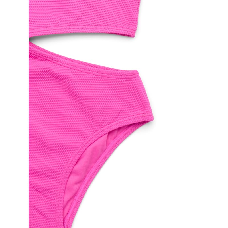 Jessica Simpson Girls Side Cutout Swimsuit With Asymmetric Shoulder Straps 1-Piece Sizes XS-XL