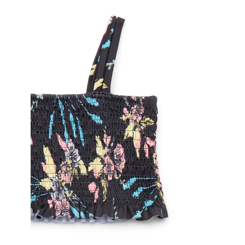 Jessica Simpson Girls Smocked Ruffle Hem Swimsuit Set 2-Piece Sizes XS-XL