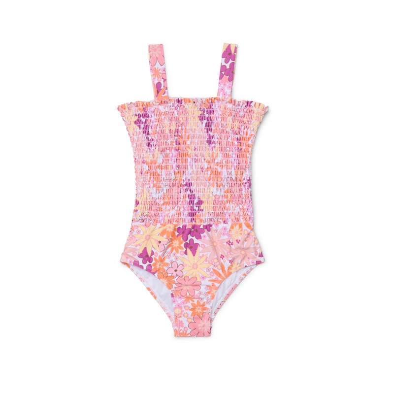 Jessica Simpson Girls Textured Swimsuit 1-Piece Sizes 4-16