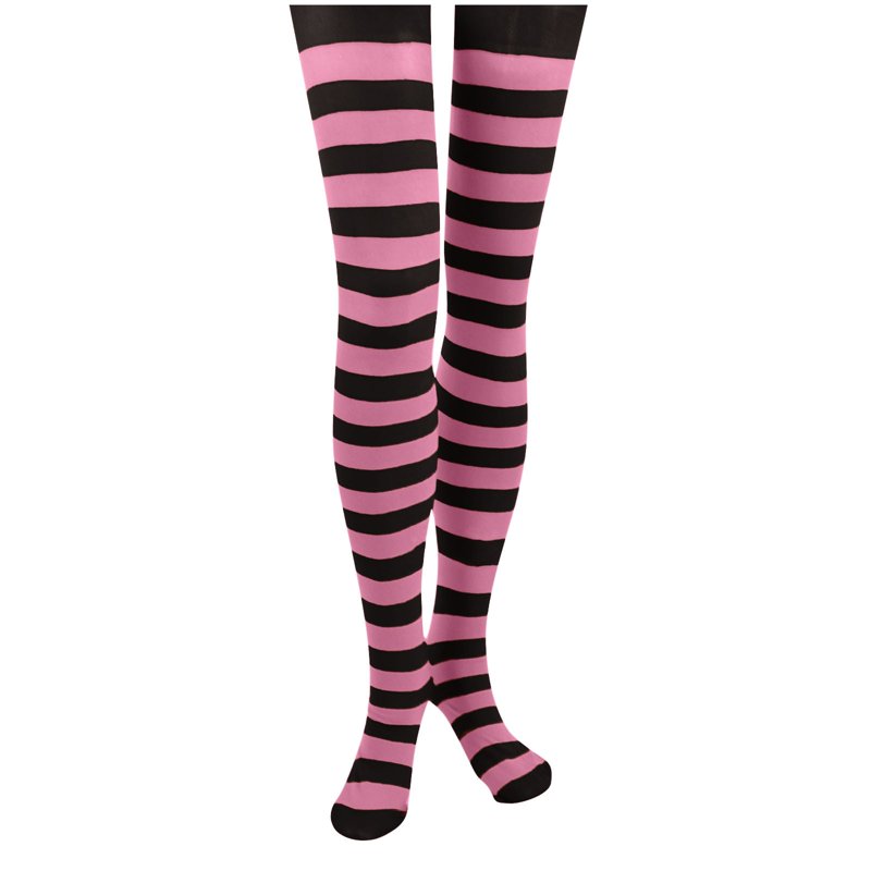 Jgppe Girls Striped Tights High Stockings Footed Full Length Cotton Long Socks Dress Socks for 7-12 Years