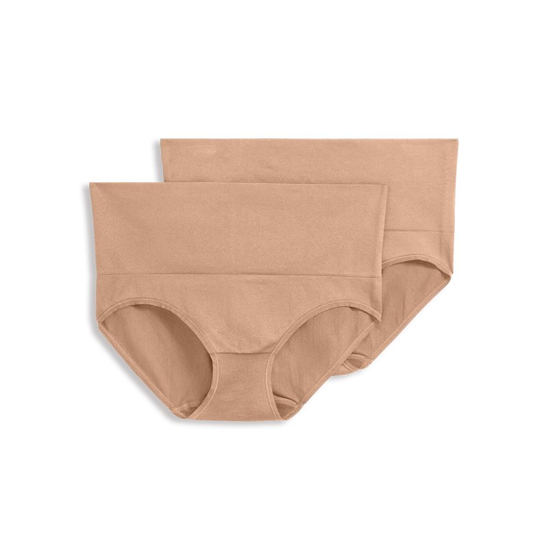 Jockey® Essentials Women's Seamfree® Slimming Brief Panties Cooling Shapewear Body Slimming Underwear Pack of 2 Sizes Small-3XL