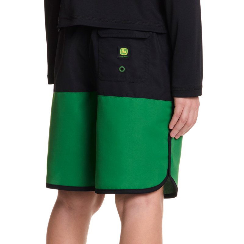John Deere Boys Colorblock Boardshort Swim Trunk