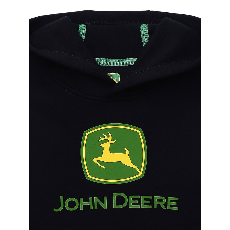 John Deere Boys Graphic Fleece Long Sleeve Hoodie Sizes 4-18