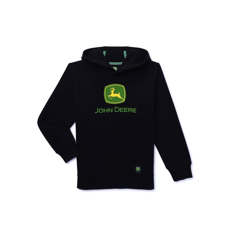 John Deere Boys Graphic Fleece Long Sleeve Hoodie Sizes 4-18