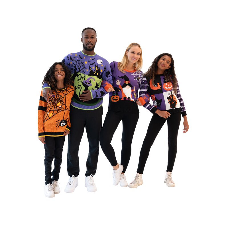 Jollidays Boys Halloween Spider Pullover Sweater Sizes S-XL