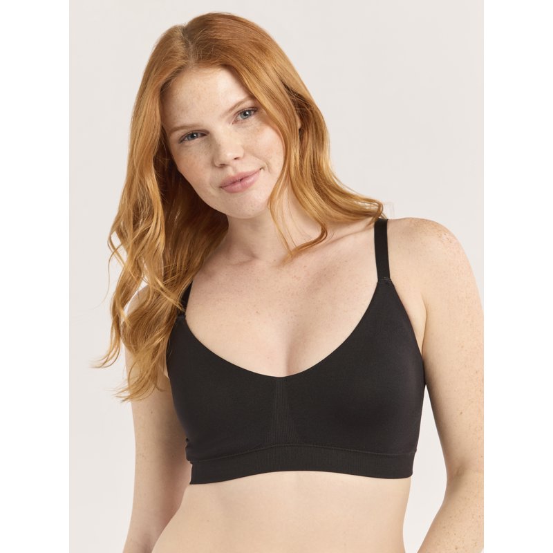 Joyspun Seamless Plunge Pullover Bralette for Women Sizes S-3XL