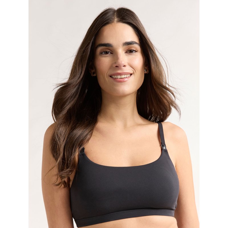 Joyspun Women's Maternity Fit Stretch Nursing Bralette Sizes S-3XL