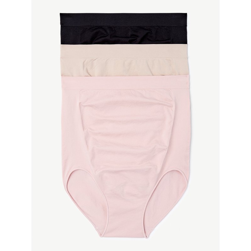 Joyspun Women's Maternity Over the Belly Underwear 3-Pack Sizes S to XXXL