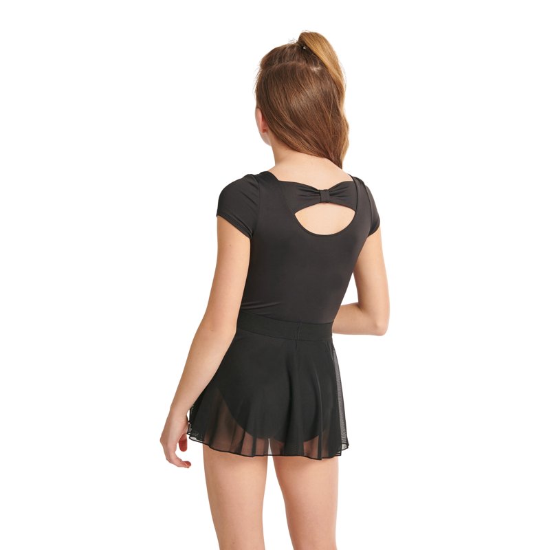 Justice Cap Sleeve Ballet Leotard For Girls With Bow Back Sizes XXS-XL