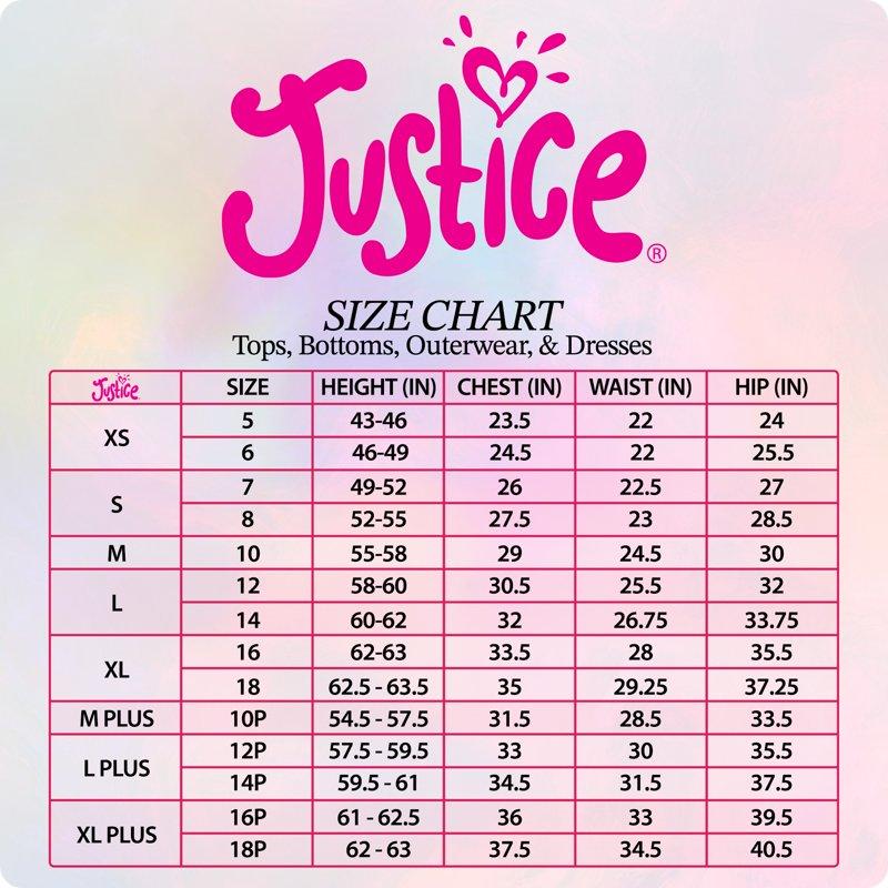 Justice Girls Black Dance Short Sizes XS-XL