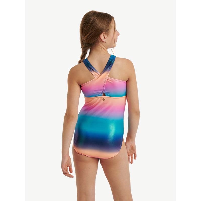 Justice Girls Cross Front Swimsuit 1-Piece Sizes XS-XL