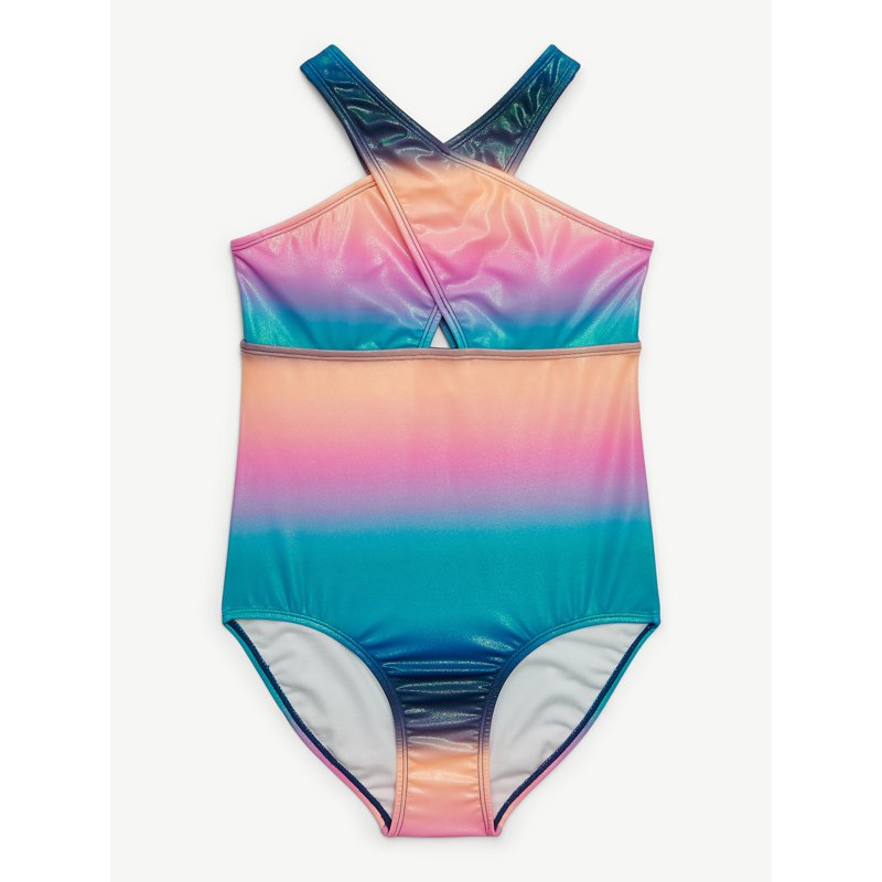 Justice Girls Cross Front Swimsuit 1-Piece Sizes XS-XL